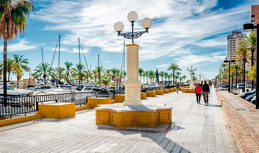 The marina